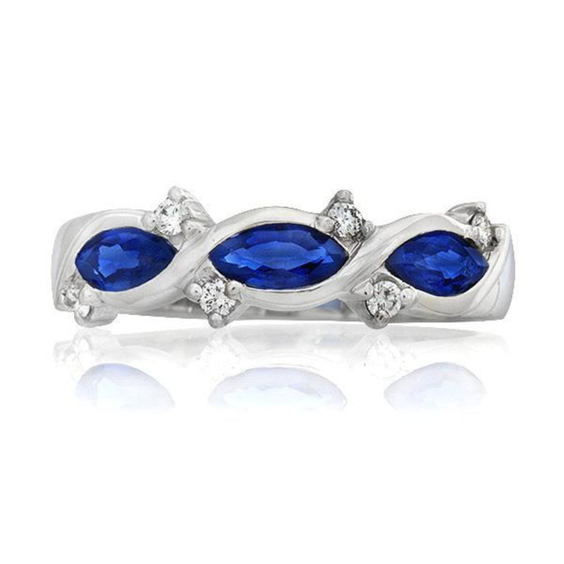 Honour Sapphire and Diamond Ring