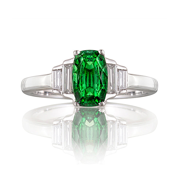Tsavorite garnet engagement sales rings
