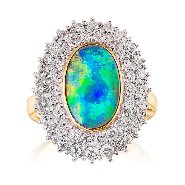 Worcester Opal & Diamond Ring