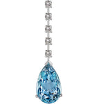 Harmony Aquamarine & Diamond Pendant