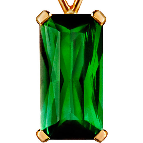 Tourmaline & Diamond Pendant