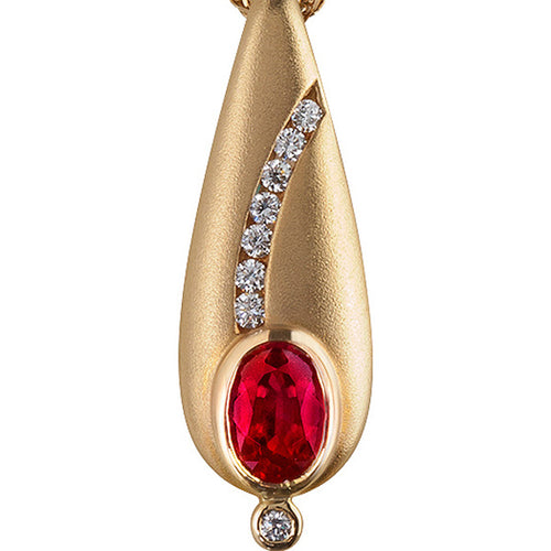 Ruby & Diamond Pendant