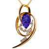Zanzibar Tanzanite and Diamond Pendant
