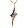 Sapphire and Diamond Spike Pendant