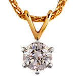 Classic Diamond Solitaire Pendant