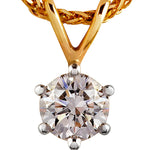 Classic Diamond Solitaire Pendant