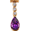 Amethyst & Diamond Pendant