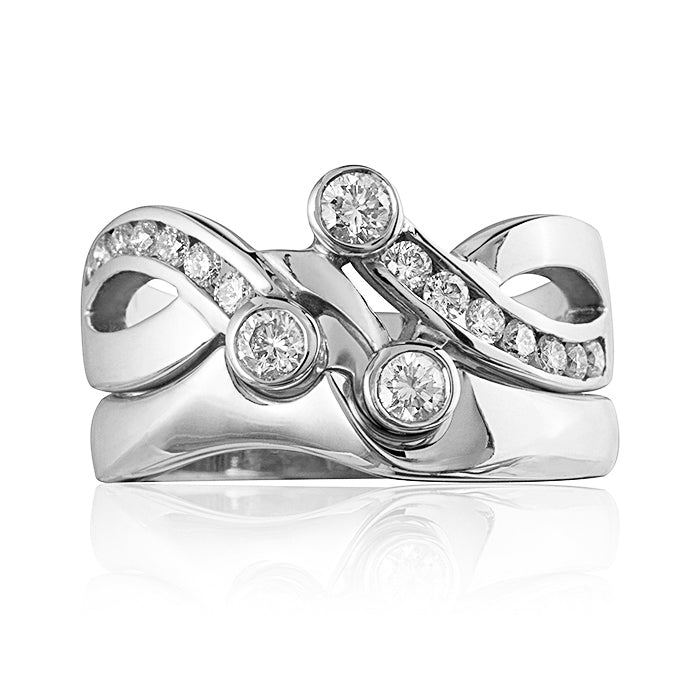 Celebration Platinum Diamond Engagement & Wedding Ring Set
