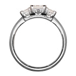 Classic Princess Cut Trilogy Diamond Ring
