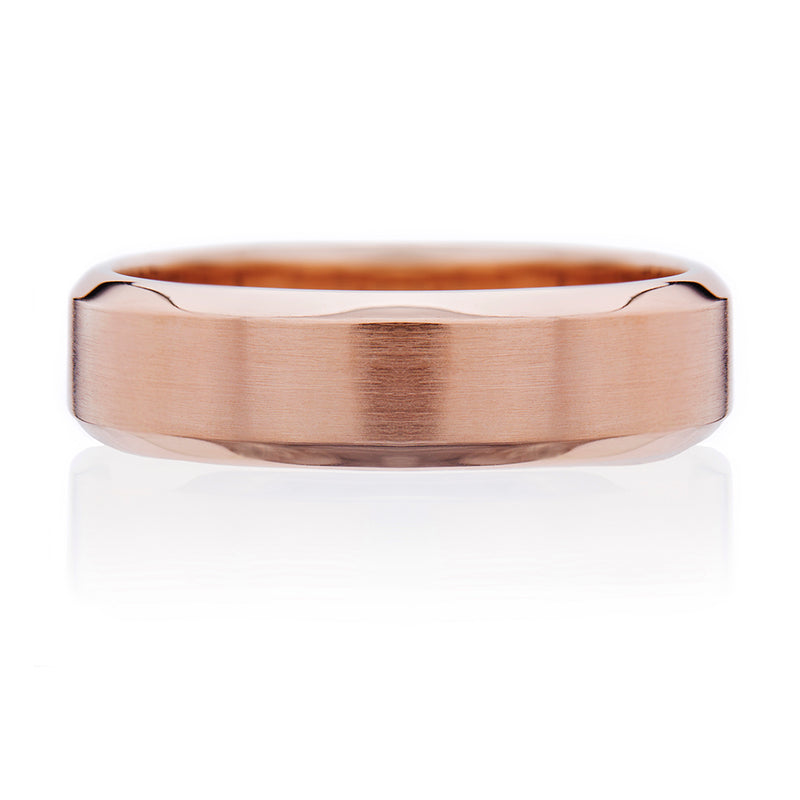 Highgate Gents Wedding Ring - Rose Gold