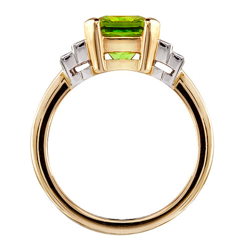 Goodwood Peridot & Diamond Ring