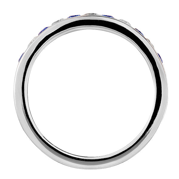 Classic Sapphire & Diamond Eternity Ring