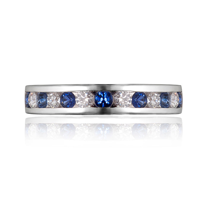 Classic Sapphire & Diamond Eternity Ring