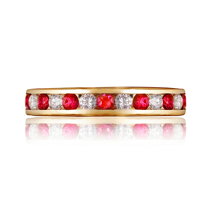 Classic Ruby & Diamond Eternity Ring