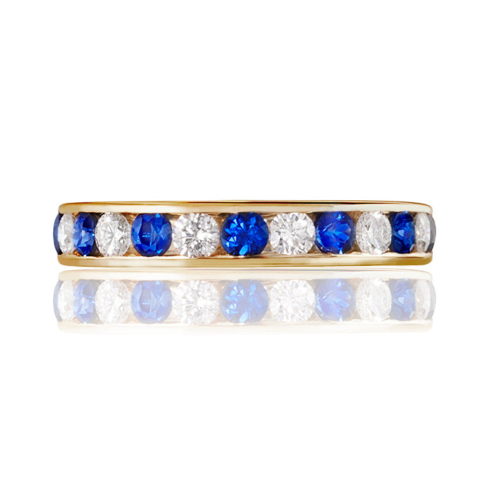 Classic Sapphire & Diamond Eternity Ring