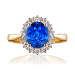 Knightsbridge Sapphire & Diamond Cluster Ring