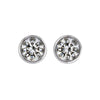 Diamond Bezel Set Stud Earrings