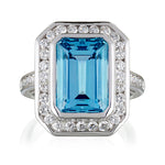 Heritage Aquamarine & Diamond Ring