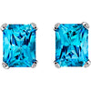 Aquamarine Stud Earrings