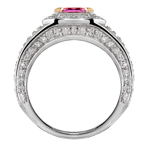 Downtown Pink Sapphire & Diamond Ring