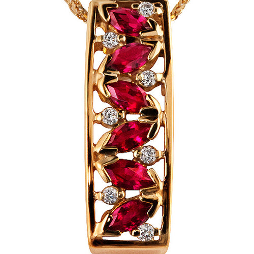 Ruby & Diamond Pendant