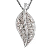 Diamond Leaf Pendant