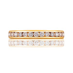 Classic Gold Channel Set Diamond Ring