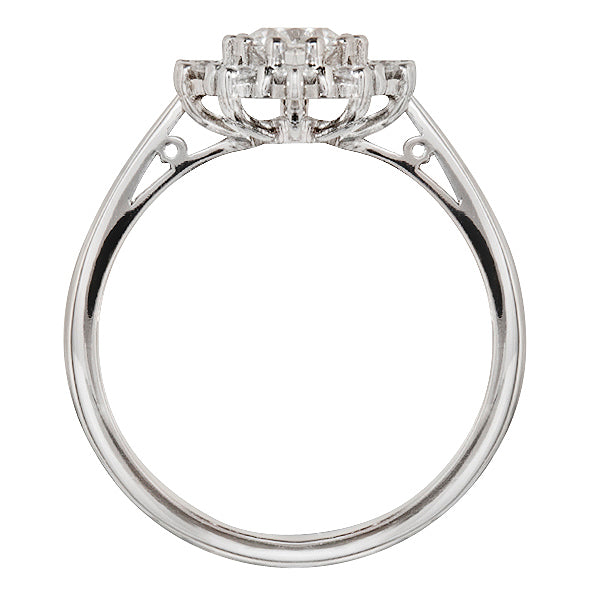 Knightsbridge Diamond Cluster Ring