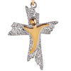 Bicolour Cross Pendant