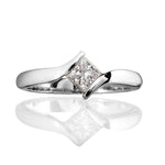 Sonata Twist Princess Cut Diamond Ring