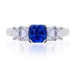 Art Deco Sapphire & Diamond Ring