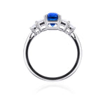 Art Deco Sapphire & Diamond Ring