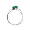 Tsavorite Garnet & Diamond Comet Ring