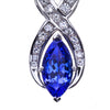 Marquise Tanzanite and Diamond Pendant