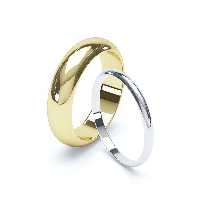 D shape cheap wedding ring