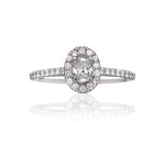 Oval Diamond Heritage Ring