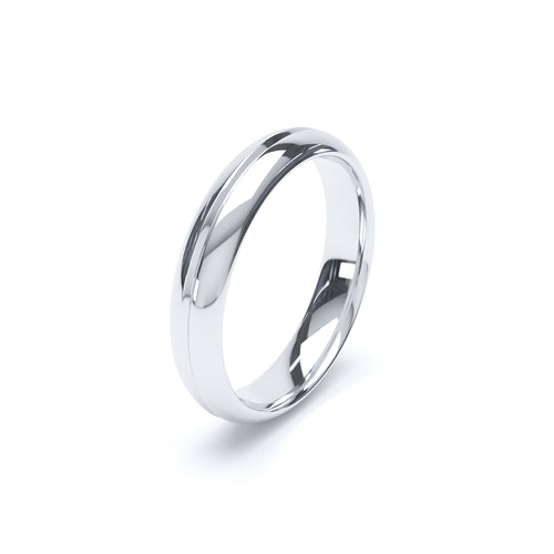 Paris Groove Profile Wedding Ring