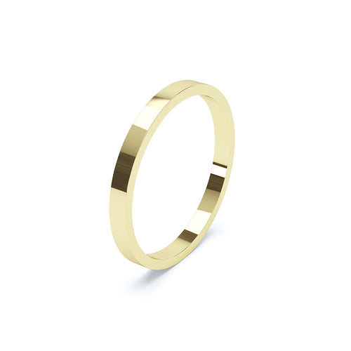 Flat Profile Wedding Ring