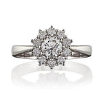 Knightsbridge Diamond Cluster Ring