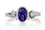 Newbury Platinum Tanzanite & Diamond Ring