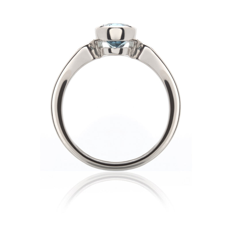 Newbury Aquamarine & Diamond Ring