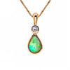 Classic Opal & Diamond Pendant