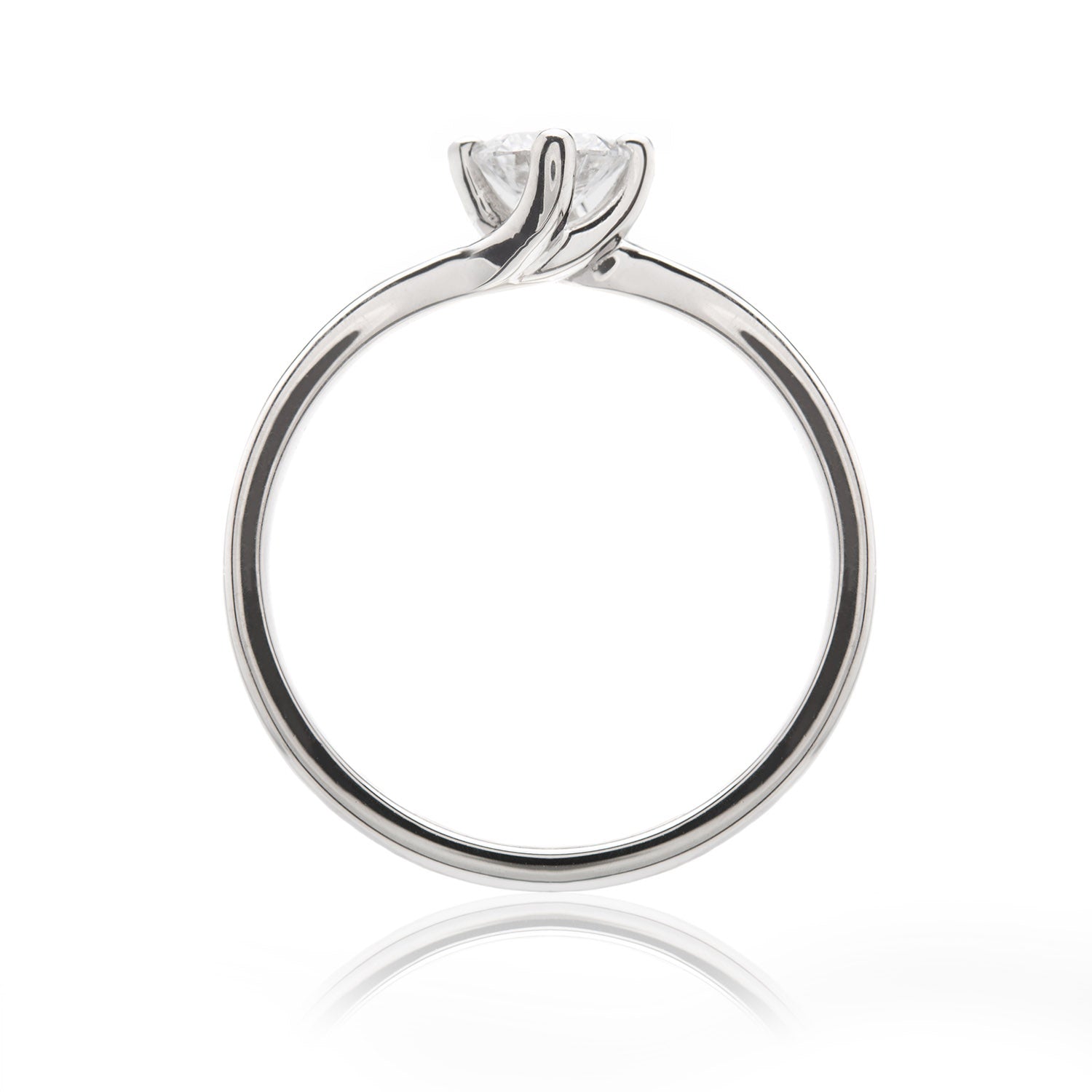 Point Ring Platinum and Diamond Compass Point Ring – Woolfe Jewellery