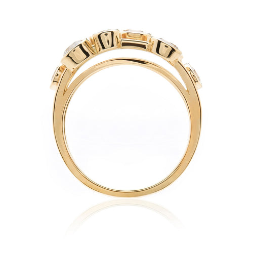 Nine Lives 18 carat Gold & Diamond Ring