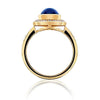 Orient Sapphire and Diamond Ring