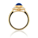 Orient Sapphire and Diamond Ring