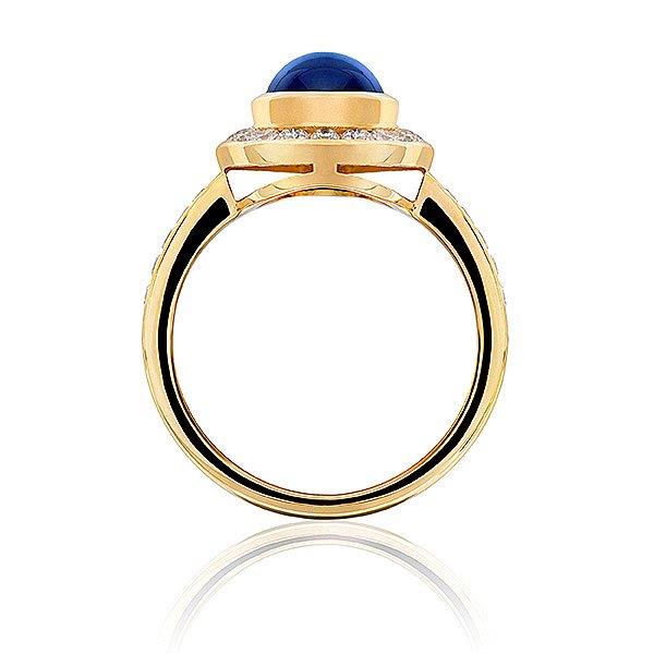 Orient Sapphire and Diamond Ring