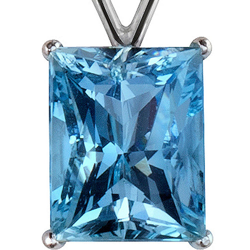 Aquamarine & Diamond Pendant