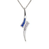 Sapphire and Diamond Spike Pendant