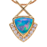 Opal & Diamond Pendant